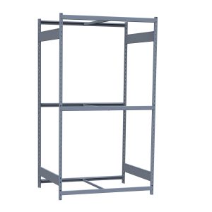 Medium-Duty Mini-Rack Shelving, 48W x 36D x 87H Starter, 3-Shelf Unit with No Decking