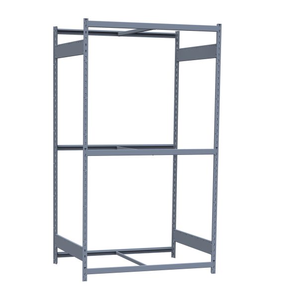 Medium-Duty Mini-Rack Shelving, 48W x 36D x 87H Starter, 3-Shelf Unit with No Decking