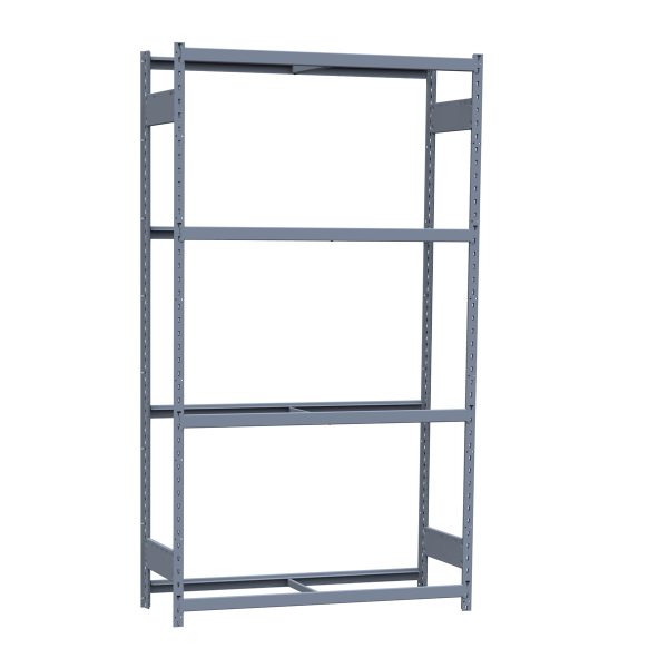 Medium-Duty Mini-Rack Shelving, 48W x 18D x 87H Starter, 4-Shelf Unit with No Decking