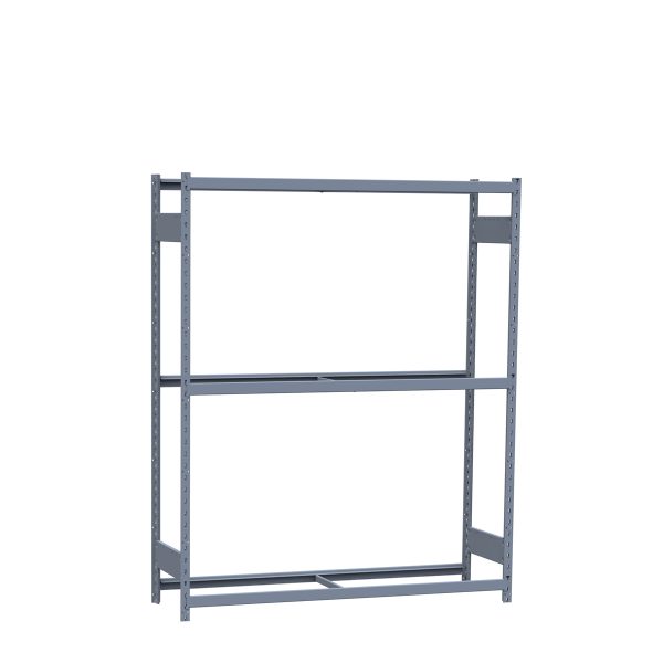 Medium-Duty Mini-Rack Shelving, 60W x 18D x 75H Starter, 3-Shelf Unit with No Decking