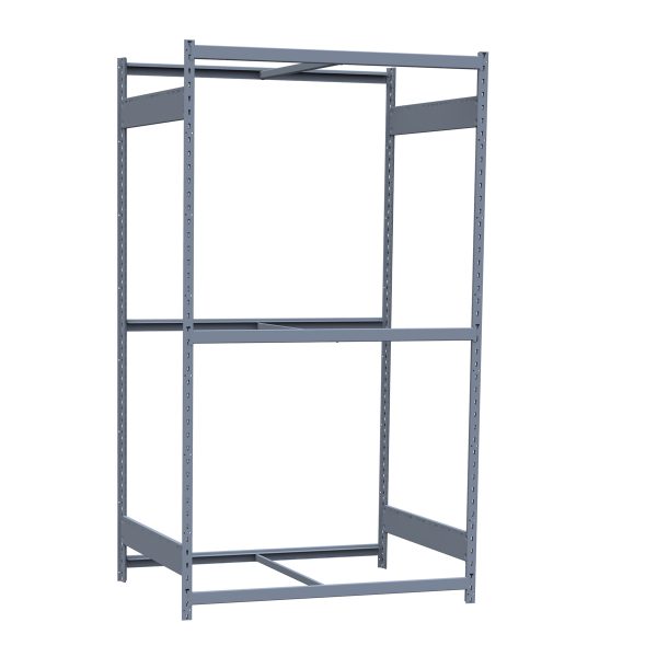 Medium-Duty Mini-Rack Shelving, 60W x 36D x 87H Starter, 3-Shelf Unit with No Decking