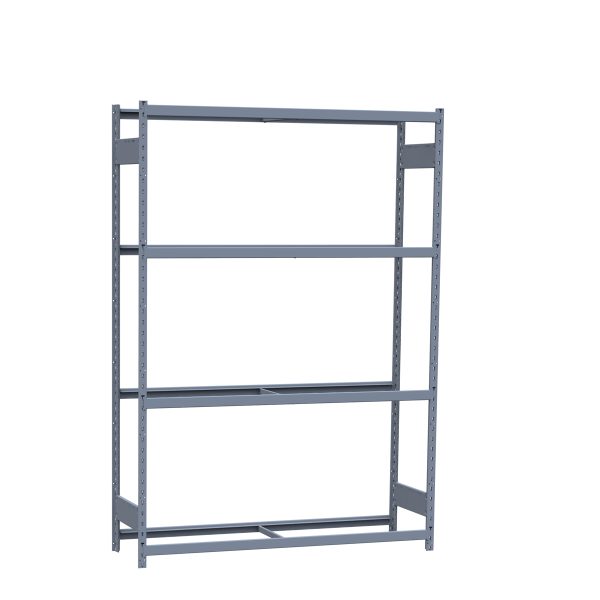 Medium-Duty Mini-Rack Shelving, 60W x 18D x 87H Starter, 4-Shelf Unit with No Decking