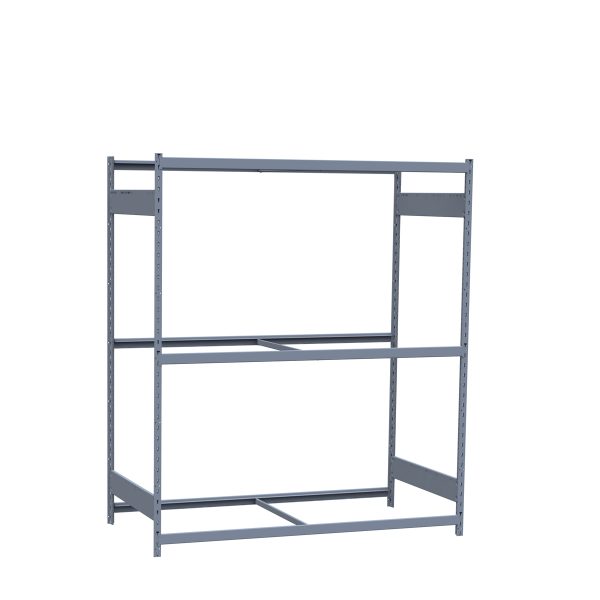 Medium-Duty Mini-Rack Shelving, 72W x 36D x 75H Starter, 3-Shelf Unit with No Decking