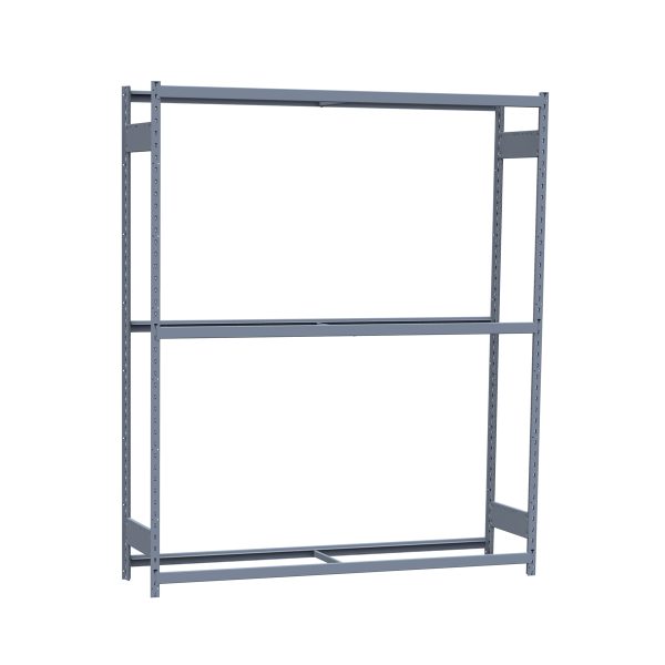 Medium-Duty Mini-Rack Shelving, 72W x 18D x 87H Starter, 3-Shelf Unit with No Decking