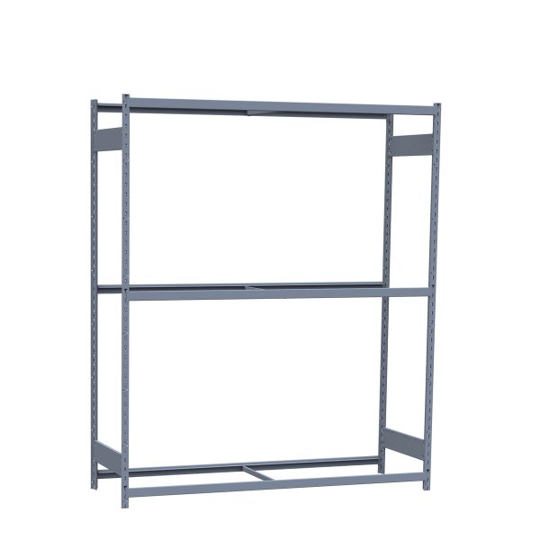 Medium-Duty Mini-Rack Shelving, 72W x 24D x 87H Starter, 3-Shelf Unit with No Decking