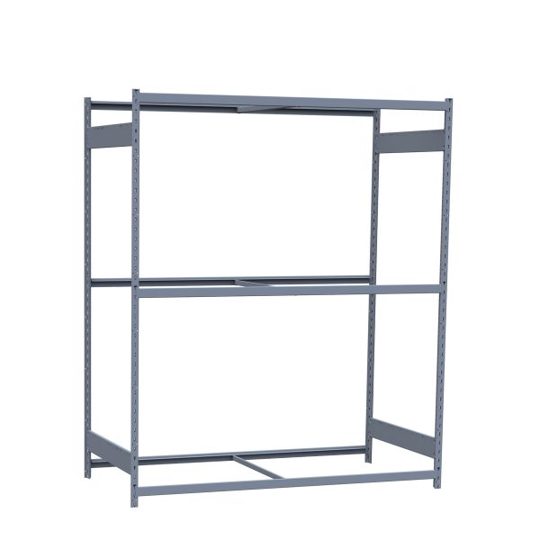 Medium-Duty Mini-Rack Shelving, 72W x 36D x 87H Starter, 3-Shelf Unit with No Decking