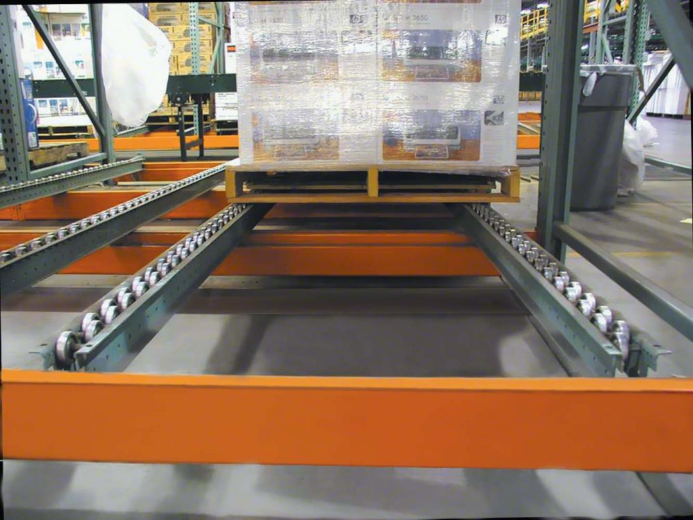 Pallet Flow Rack Rail System