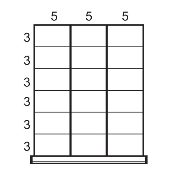 Partitions & Dividers Proposal, 18 Comp. (18"W x 21"D x 6"H)