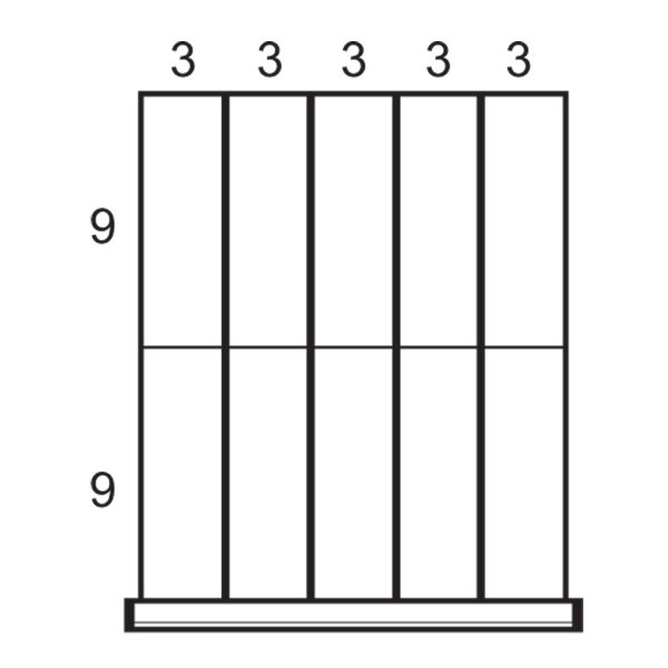 Partitions & Dividers Proposal, 10 Comp. (18"W x 21"D x 4"H)