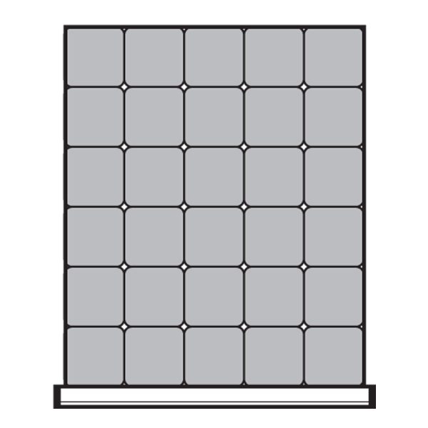 Plastic Bins Proposal, 30 bins (18"W x 21"D x 4"H)