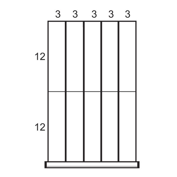 Partitions & Dividers Proposal, 10 Comp. (18"W x 27"D x 8"H)