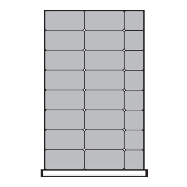 Plastic Bins Proposal, 24 bins (18"W x 27"D x 4"H)