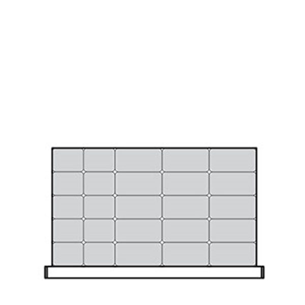 Plastic Bins Proposal, 25 bins (30"W x 18"D x 4"H)