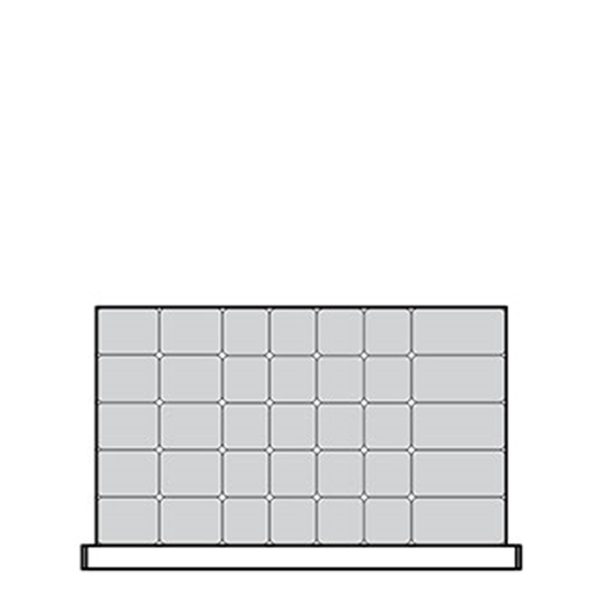 Plastic Bins Proposal, 35 bins (30"W x 18"D x 3"H)