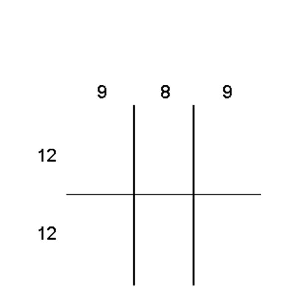 Partitions & Dividers Proposal, 6 Comp. (30"W x 27"D x 9"H)