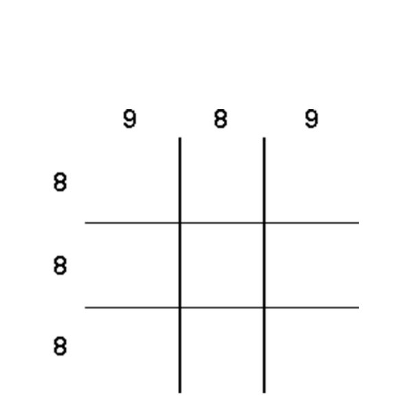 Partitions & Dividers Proposal, 9 Comp. (30"W x 27"D x 5"H)