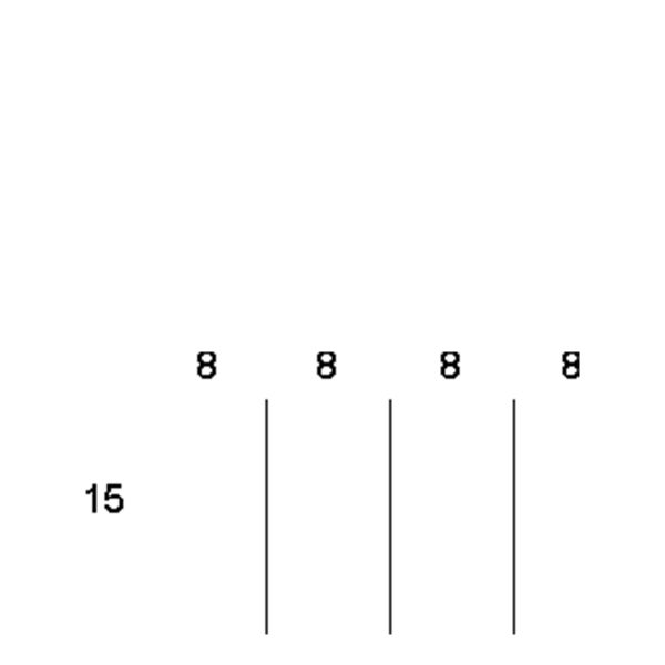 Partitions & Dividers Proposal, 4 Comp. (36"W x 18"D x 10"H)