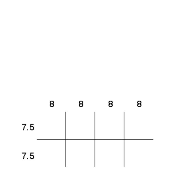 Partitions & Dividers Proposal, 8 Comp. (36"W x 18"D x 8"H)