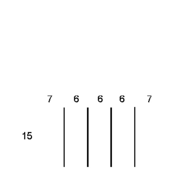 Partitions & Dividers Proposal, 5 Comp. (36"W x 18"D x 3"H)