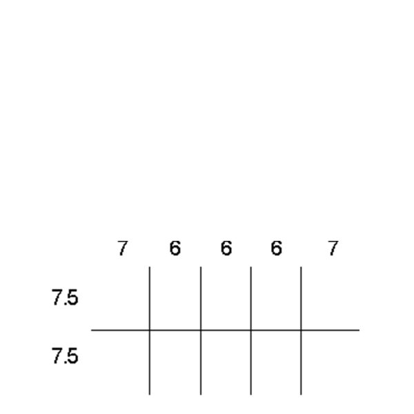 Partitions & Dividers Proposal, 10 Comp. (36"W x 18"D x 10"H)