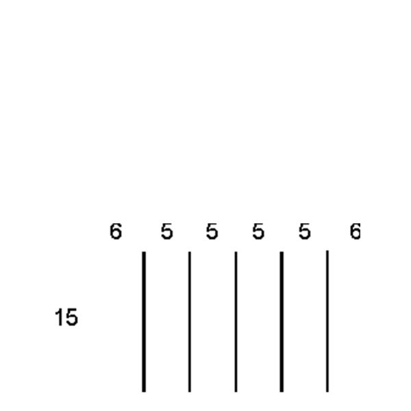 Partitions & Dividers Proposal, 6 Comp. (36"W x 18"D x 5"H)