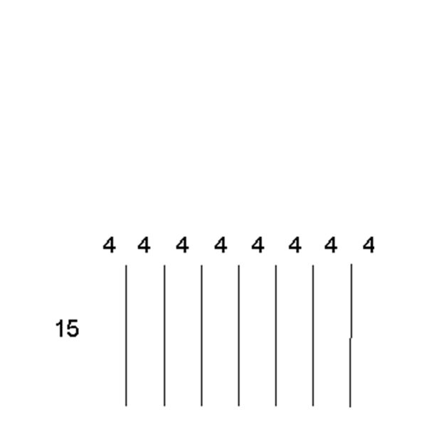 Partitions & Dividers Proposal, 8 Comp. (36"W x 18"D x 8"H)