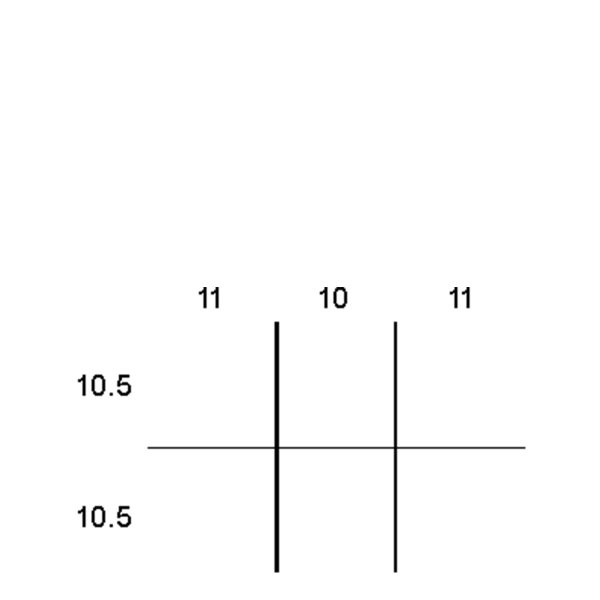 Partitions & Dividers Proposal, 6 Comp. (36"W x 24"D x 3"H)