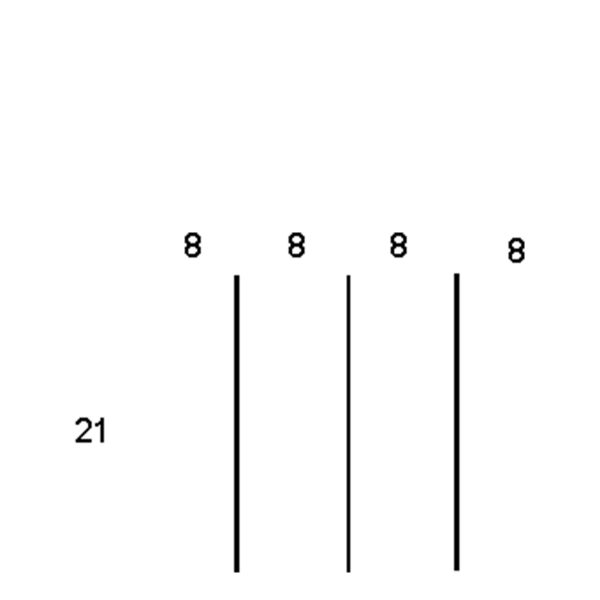 Partitions & Dividers Proposal, 4 Comp. (36"W x 24"D x 7"H)