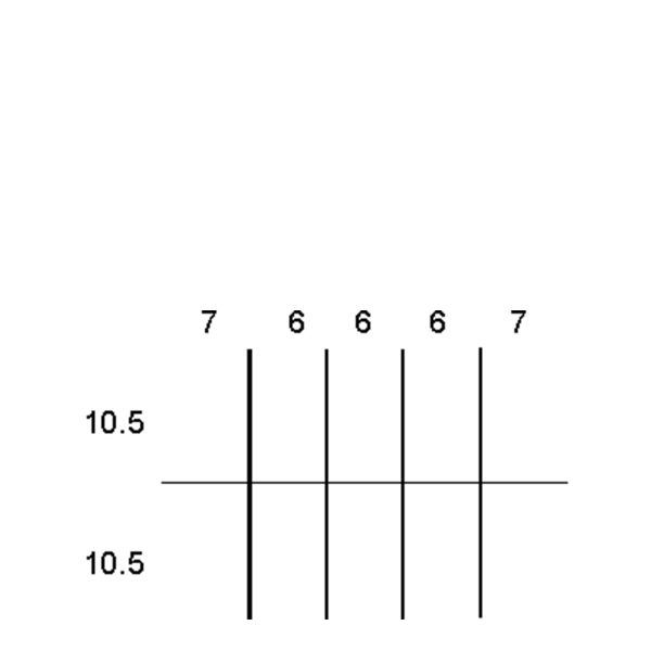 Partitions & Dividers Proposal, 10 Comp. (36"W x 24"D x 5"H)