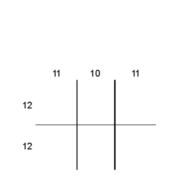 Partitions & Dividers Proposal, 6 Comp. (36"W x 27"D x 9"H)