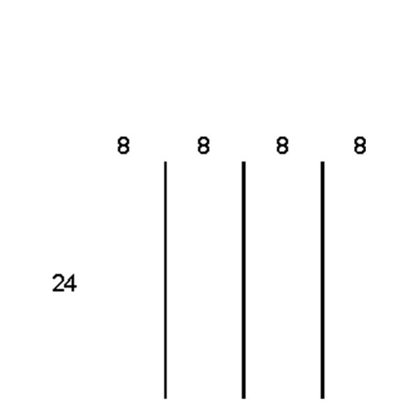 Partitions & Dividers Proposal, 4 Comp. (36"W x 27"D x 7"H)