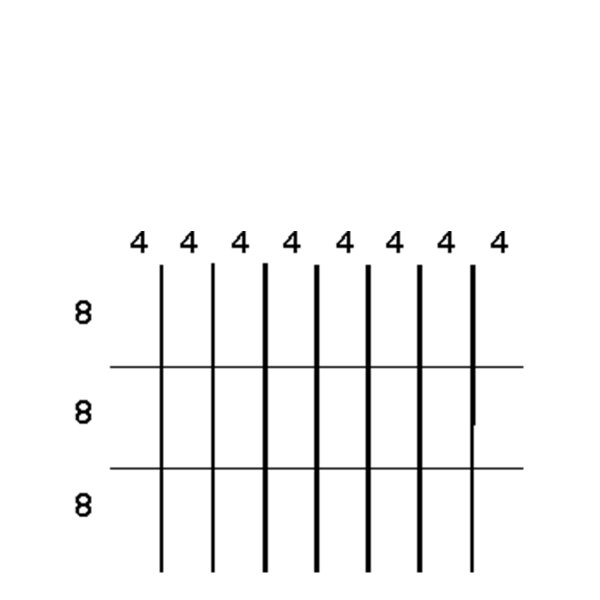 Partitions & Dividers Proposal, 24 Comp. (36"W x 27"D x 8"H)