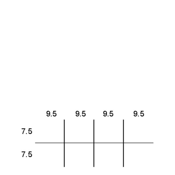 Partitions & Dividers Proposal, 8 Comp. (42"W x 18"D x 14"H)