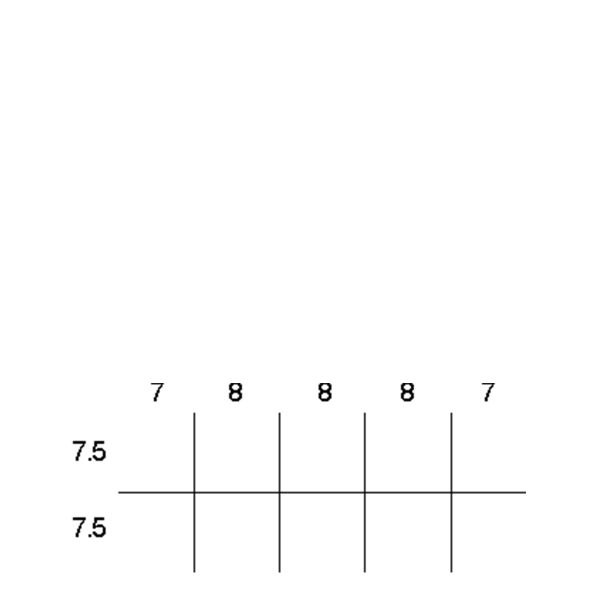 Partitions & Dividers Proposal, 10 Comp. (42"W x 18"D x 6"H)