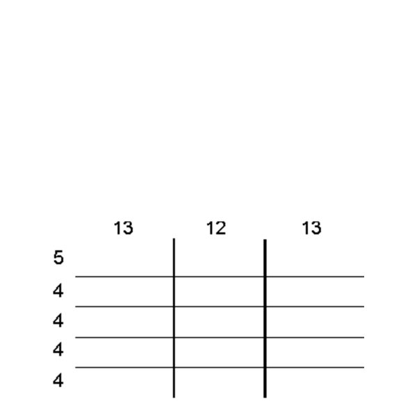 Partitions & Dividers Proposal, 15 Comp. (42"W x 24"D x 7"H)