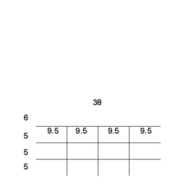 Partitions & Dividers Proposal, 12 Comp. (42"W x 24"D x 4"H)