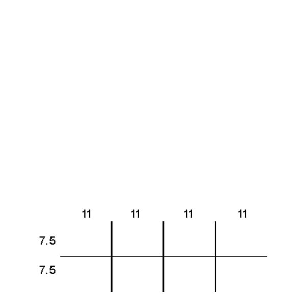 Partitions & Dividers Proposal, 8 Comp. (48"W x 18"D x 4"H)