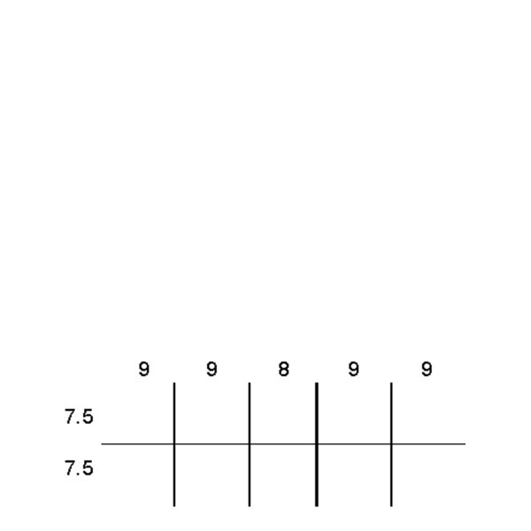 Partitions & Dividers Proposal, 10 Comp. (48"W x 18"D x 3"H)