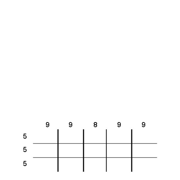 Partitions & Dividers Proposal, 15 Comp. (48"W x 18"D x 4"H)