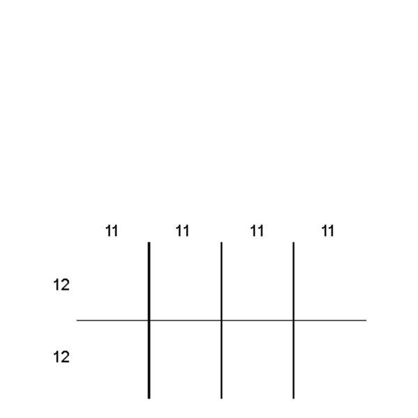 Partitions & Dividers Proposal, 8 Comp. (48"W x 27"D x 10"H)