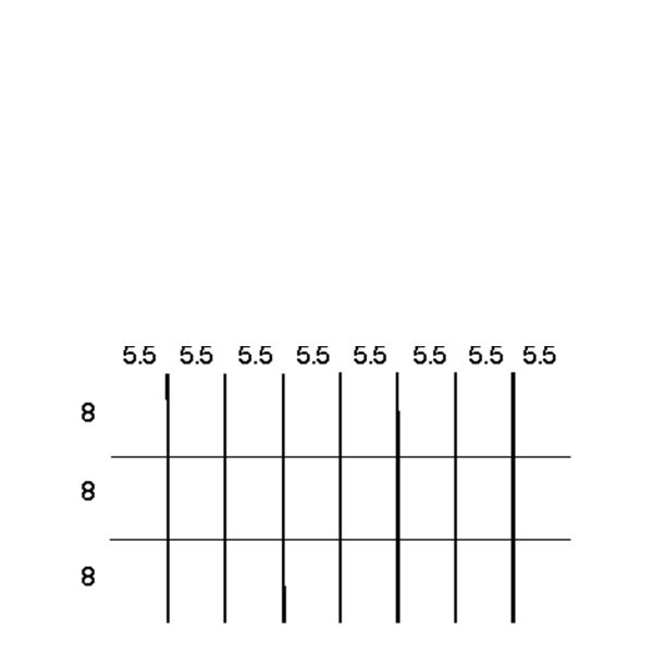 Partitions & Dividers Proposal, 24 Comp. (48"W x 27"D x 4"H)