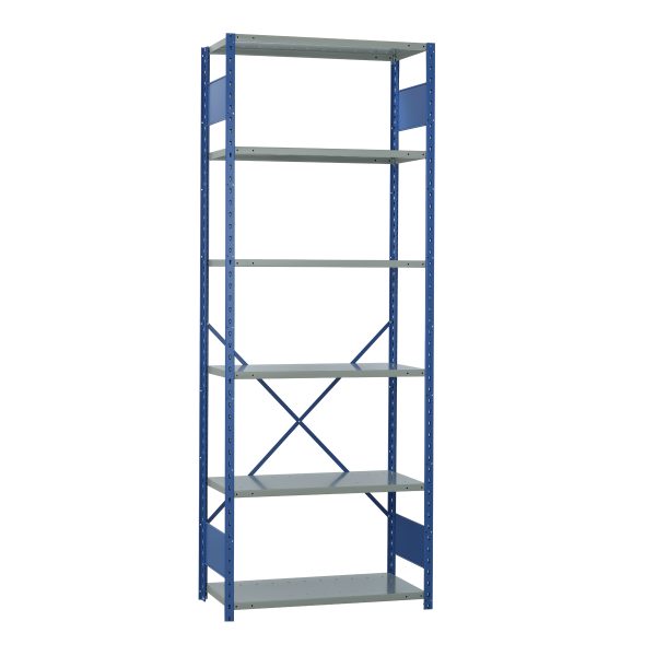 Open Industrial Shelving, 36W x 18D x 99H, Starter, 6-Shelf Unit