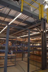 Secured Access Wire Partitions for Inventory and Parts Storage