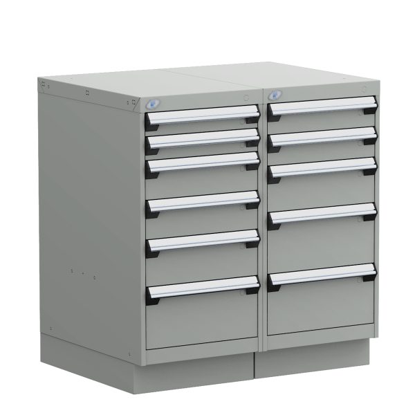 Stationary Compact Cabinet with Partitions