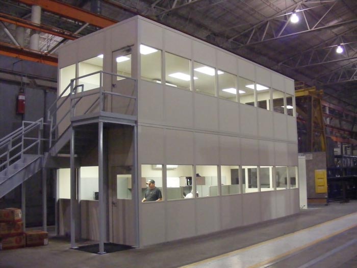 Two Story Modular Office in plant Building