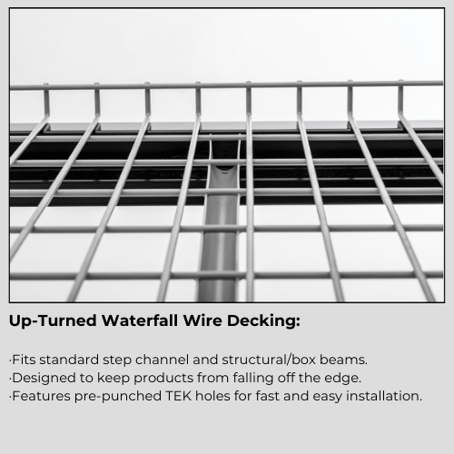 Up-Turned Waterfall Wire Decking