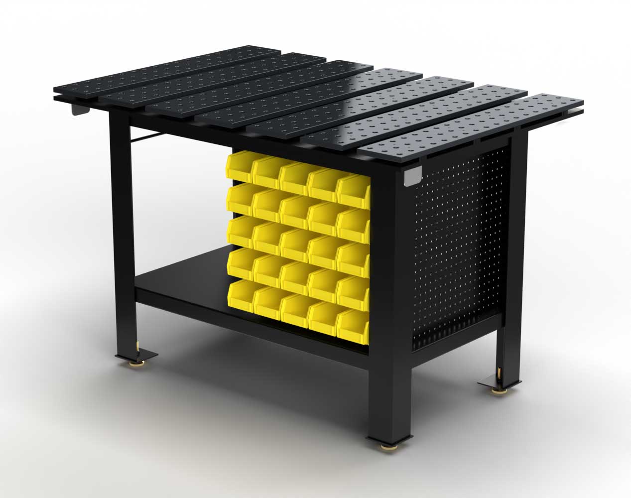 Extra Heavy-Duty Weld Fixture Table – 54 in. W x 36 in. D x 37 in. H