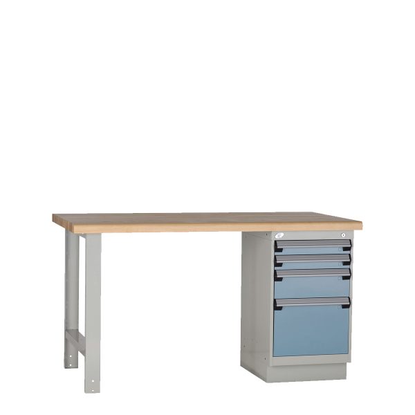 Workbench with Laminated Wood Top