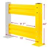 10' L x 44" H - Double-Rail Guardrail - Adder - Centered Base