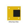 18" H Single Rail Post - Offset Base - Image 2
